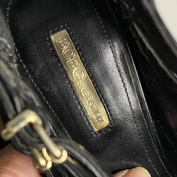 BCBGeneration Women's Black Ankle Strap Pumps Sz 7M - Picture 8 of 10